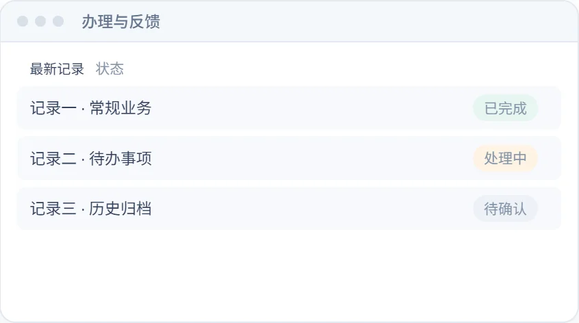 办理与反馈